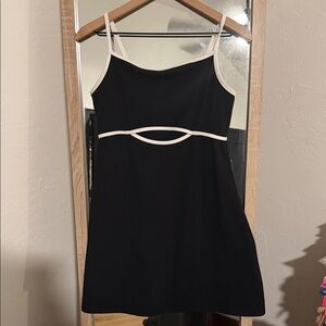 Wild Fable Black Dress with White Accents